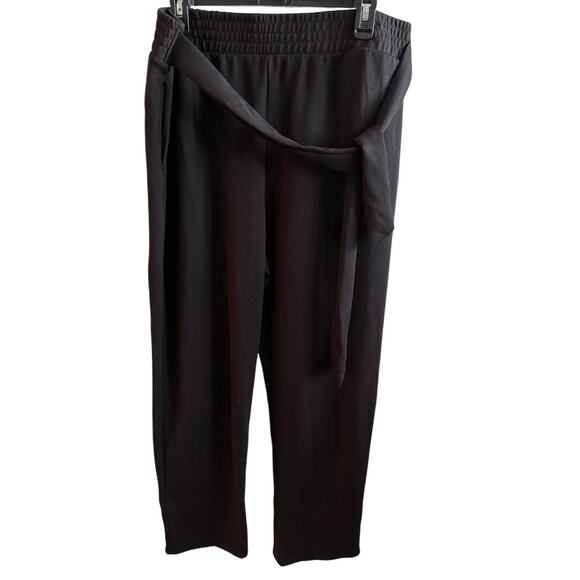 NEW T TAHARI Elastic Waist Belted Pull On Pants Size 16/18 - Picture 2 of 4